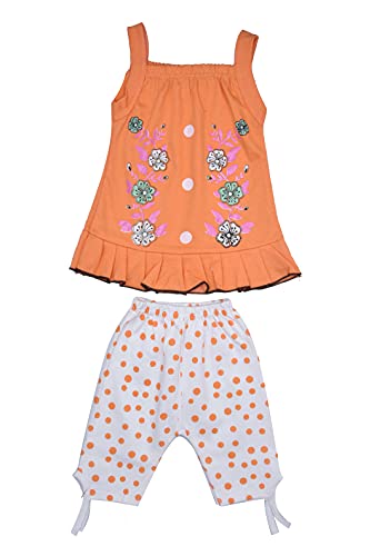 Image of PariLifestyle Baby Girls Party(Festive) Top Capri Multicolor (pack of 3)
