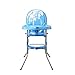 HYLH Seggiolone Pieghevole per Bambini Portatile Sedile per Allattamento ad Alta Alimentazione Tavolo per Bambini Sedia Tavolo per sedili Cintura di Sicurezza Blu