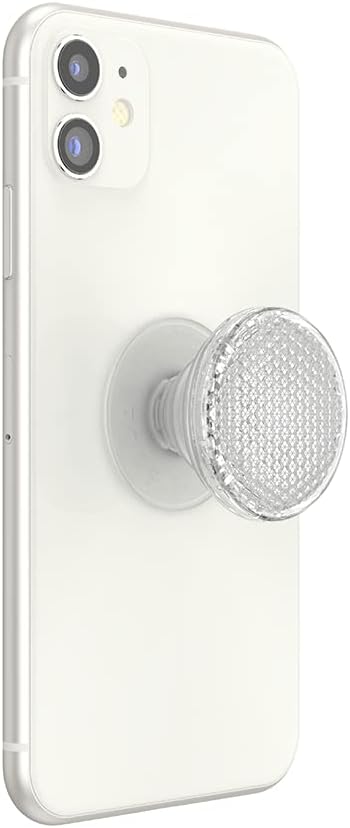 PopSockets: PopGrip - Expanding Stand and Grip with a Swappable Top for Smartphones and Tablets - Reflective Clear
