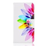 iPhone 6S Plus Case,JanCalm [Kickstand] Pattern Premium PU Leather Wallet [Card Slots Cash Compartment] Flip Cover for  iPhone 6/6S Plus 5.5 inchIncluding - ONE Crystal Pen (Rainbow Flower)