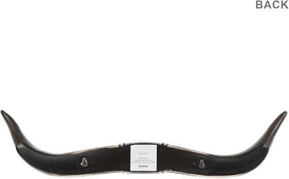 Hobby Lobby Longhorn Western Wall Decor, 22.25W x 5.5H x 2D inches | Resin, Ornate Leather Strap Style
