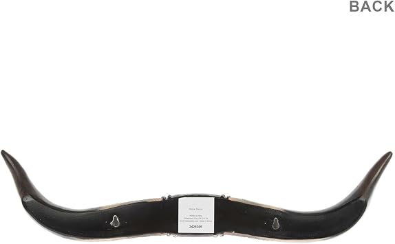 Hobby Lobby Longhorn Western Wall Decor, 22.25W x 5.5H x 2D inches | Resin, Ornate Leather Strap Style