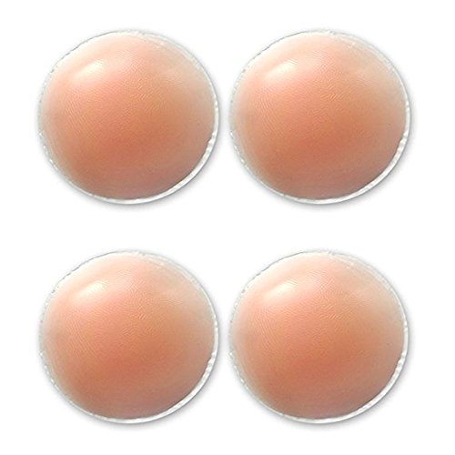 AGIA TEX Germany Damen Brustwarzen-Abdeckungen - aus Silikon, 4 Stück Rund, Einheitsgröße Cover