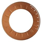 Urjumpea 125mm Gold Circle Drawing Maker Adjustable Rotary Circle Template Aluminum Alloy + Stainless Steel Drafting Ruler Measurement Tool for Circles