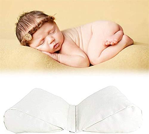 2 PC Newborn Photography Butterfly Posing Pillow,Basket Filler & Positioner for Babies,DIY Newborn Professional Photography Prop White