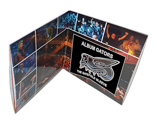Image of GAZZSRECORDS 50x 12” Inch Gatefold Outer Vinyl Record Sleeves 3.6 Mil Double Album Vinyl Sleeves Polypropylene Plastic Crystal Clear Covers Double lp Covers Clear Plastic