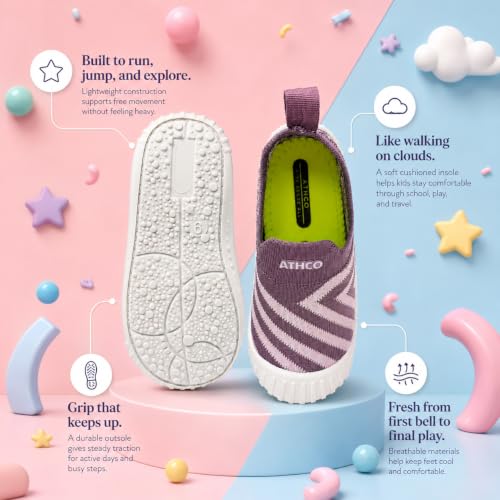 Image of ATHCO Unisex Lightweight Sneakers for Kids | Stylish Casual Wear Shoes for Boys and Girls | Sports Shoes for Boys and Girls Buddy