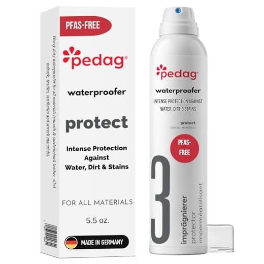 Pedag Waterproofer | German Made | Heavy Duty Waterproof and Stain Repellent | Canvas & Fabric Spray Protector | Waterproofing Spray and Guard for Boots, Shoes, Tents, Hats, Jackets | 5.7 OZ | 1 Can