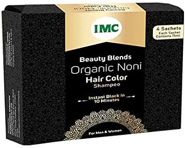 Organic Noni Hair Color Shampo, Herbal (Pack of 2) - Black