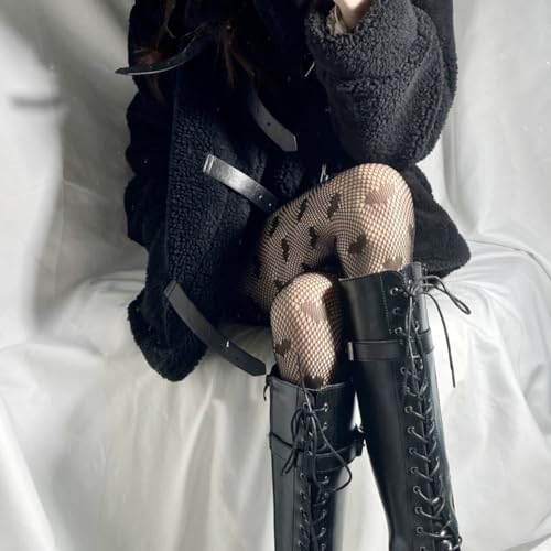 Image of Women Sexy Fishnet Stockings Lace Stockings Black Fish Net Tights Pantyhose Sexy Fishnet Tights (Standard, Black 4)