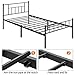 Yaheetech 13 inch Twin Size Metal Bed Frame with Headboard and Footboard Platform Bed Frame with Storage No Box Spring Needed Mattress Foundation Black