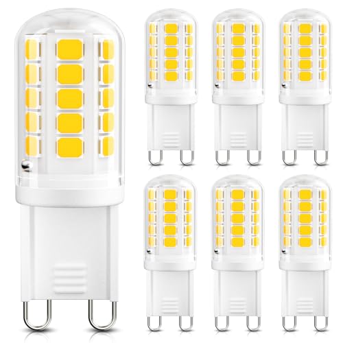 DiCUNO G9 LED�d���A4000K�i�`�������z���C�g�AG9 LED�d��4W�A40W�n���Q�������p�A�����s�A400LM�AT4�o�C�s���x�[�X�����p�V�����f���A���C�g�A�ƒ�p�Ɩ��p�A6�p�b�N