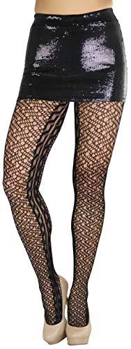 Image of ToBeInStyle Womens High Fashion Sheer Full Footed Vertical Stripe Tights
