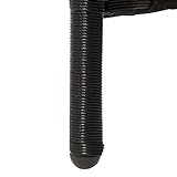 ESTEXO Polyrattan Gartenbank 2-Sitzer Schwarz - 7