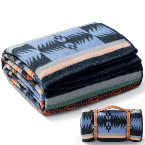 Molithe 100% Wool Blanket, 62" x 86"