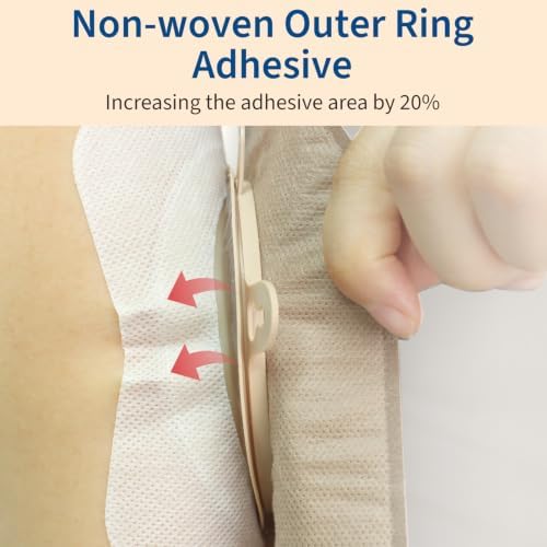 10 PCS Skin Barriers for 2 Piece Colostomy Bags, 70mm Max, Cut-to-Fit — 사진 6