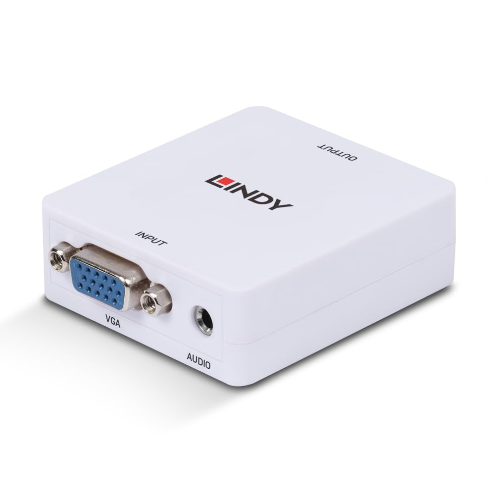 Lindy 38165 convertidor de video - Conversor de vídeo (480i,480p,576i,576p,720p,1080i,1080p, 6,75 Gbit/s, Negro, HDMI, 100/240 V, 87 mm)