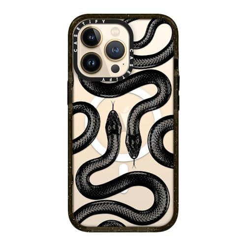 Coque iPhone 13 Pro CASETiFY Impact Serpent Royale Noir compatible MagSafe - 5