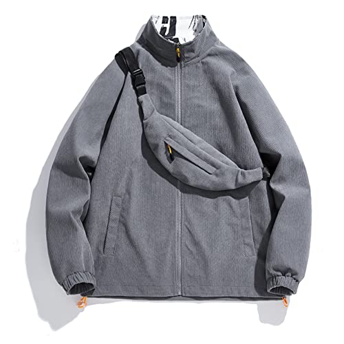 Veste surdimensionnée en velours côtelé homme texture vintage et coupe XL ample - 2