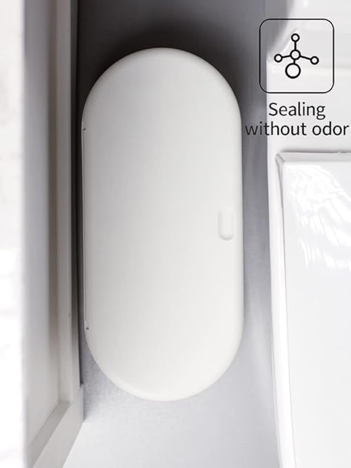 Baosia Caneca de Basura Rectangular Blanca 12L con Tapa a Presión miniatura 6