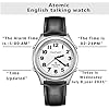 Hearkent Radio Controlled Talking Watch with Stainless Steel Expanding Strap British English Speaking for Blind People and Visually Impaired Elderly (Silver) #1