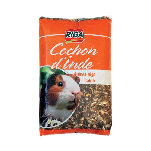 Riga - Mélange pour Cochon d'Inde - Nourriture pour Rongeurs - Granulés Et Céréales - Riche en Vitamines Et Minéraux - Sain Et Equilibré - 2KG