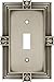 Franklin Brass 64464 Pineapple Single Toggle Switch Wall Plate/Switch Plate/Cover, Brushed Satin Pewter