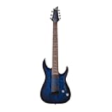 Omen Elite-7 Electric Guitar - See Thru Blue Burst