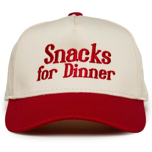 Kids Trucker Hat - Two Tone Baby Baseball Cap, Red/Beige