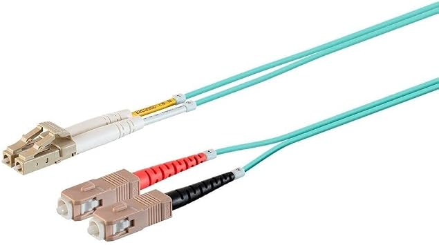 3M LC UPC to SC UPC OM3 Duplex Multi Mode 50/125 Fiber Optic Optical Patch Cable