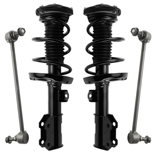 Detroit Axle - Front Struts Sway Bars for 2016-2019 Chevrolet Cruze 2 Struts with Coil Spring Assembly 2 Sway Bar End Links 2017 2018 Replacement Suspension Kit