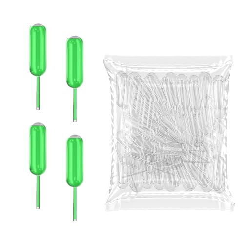 [Strip Style] Vabiooth 50Pcs 4mL Cupcakes Disposable Plastic Transfer Pipettes Liquid Dropper for Chocolate or Strawberries Cupcakes, Ice Cream, Mini Cakes, Waffles, Children's Painting