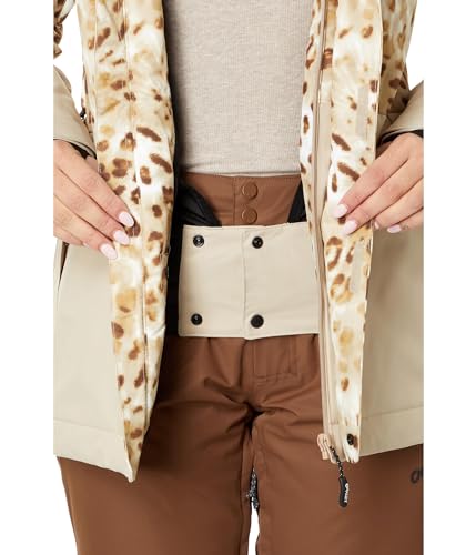 Oakley Jaqueta feminina isolada Tnp TBT, Estampa Cheeta Td, PPP