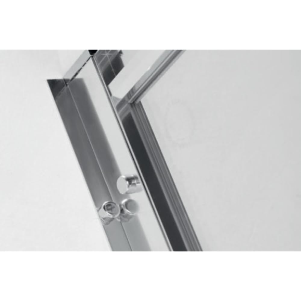 Box Doccia 80x80 Apertura Angolare Altezza 200cm In Cristallo Temperato Trasparente Profilo Cromato – Frascio