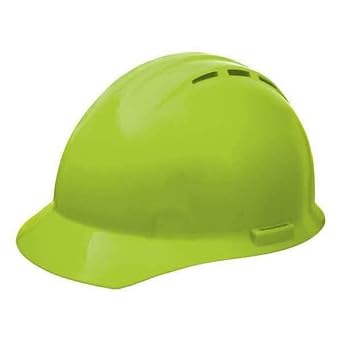 ERB Hard Hat,Type 1, Class C,Hi-Vis Green 19450, Medium