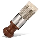 Salve Brush for Leather Furniture, Soft Nylon & Polyester Bristles, Leather Cleaning Brush with Wooden Handle for Furniture Home Leather
