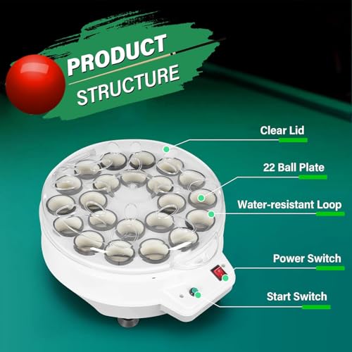 Machine de nettoyage de boules de billard électrique pour éliminer la craie