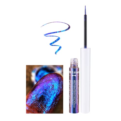 Corleone Glitter Liquid Eyeliner, Metallic Change Color Rainbow Eyeliner Gel Multicolor Highly Pigmented Waterproof Longer-Lasting Colorful Eye Liner Gift Kit For Women And Girls (A2) #TOP4