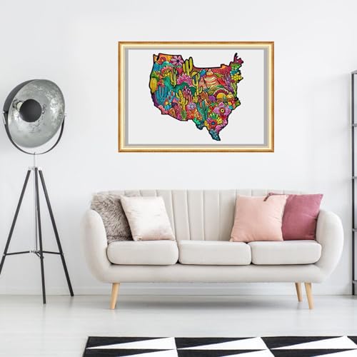 50% Off Delobil USA Map Wooden Jigsaw Puzzle - 200 Pieces - Image 5