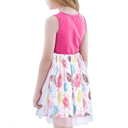 Girl Dress Casual Sleeveless Tutu Tulle Sundress for School Party 4-12 Years3