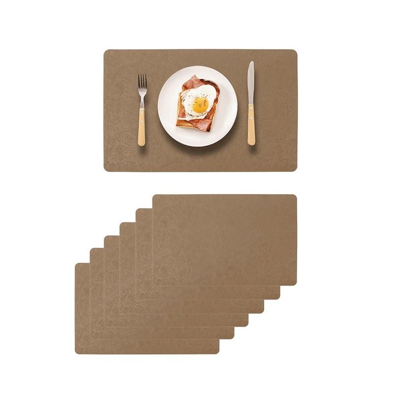 Set de table en cuir style western rétro isolant pour vaisselle chic