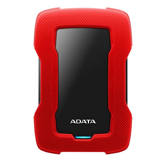 Adata HD330 Externes Festplattenlaufwerk (1000 GB, 2, 5 Zoll, Micro-USB B, 3.0 (3.1 Gen 1) mit USB-Port, rot