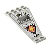  1 x Lego System Ufo Flügel Platte hell grau bedruckt 30119 Panel Stütze Mutterschiff 6979 B06