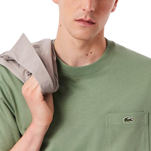 Image of Lacoste Men's Cotton T-shirt with Breast Pocket