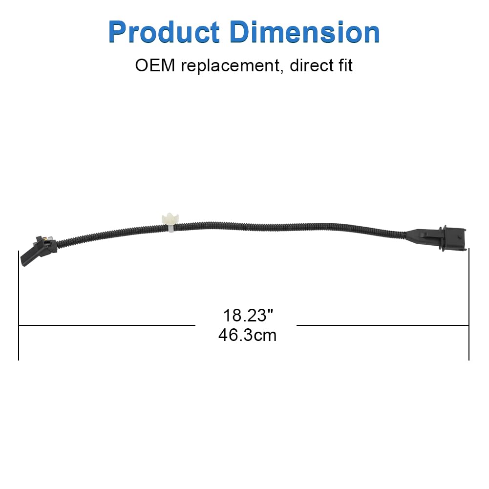 WMPHE Crankshaft Position Sensor Compatible with Chevy Cruze 1.8L L4 2011 2012 2013 2014 2015 2016, Compatible with Chevy Sonic 1.8L L4 2012 to 2018, Replacement for 55567243