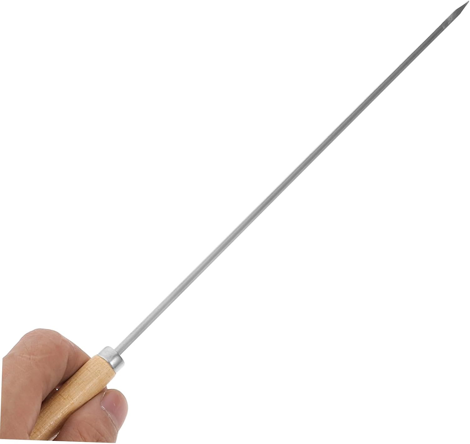 Grill Basket Skewers 50pcs Long Wide Metal Skewers for Kebobs Chicken Vegetable