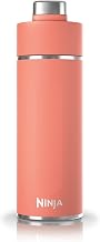 Ninja Thirsti Water Bottle & Flask 700 ML with Leak-Proof Lid, DW2401EUUKPE | Designed for Carbonated, Hot & Cold Drinks, Ideal for Travel & Sports, Triple Insulated, Stainless Steel, Coral