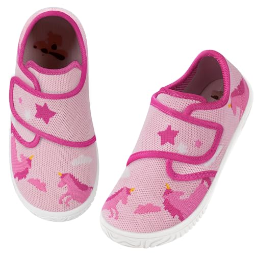 IceUnicorn Hausschuhe Kinder Jungen Atmungsaktiv Pantoffeln Mädchen Rutschfest Kindergartenschuhe Leicht Unisex Slippers