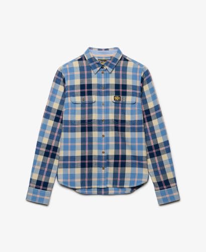 Chemise manches longues en flannelle carreaux femme Superdry - vue 8