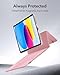 ESR iPad 11th(A16, 2025)/10th Gen Case with Keyboard, Keyboard Case with Trackpad, Magnetic Detachable Keyboard with Backlit Keys, Fully Adjustable Portrait/Landscape Stand, Ascend Series, Pink
